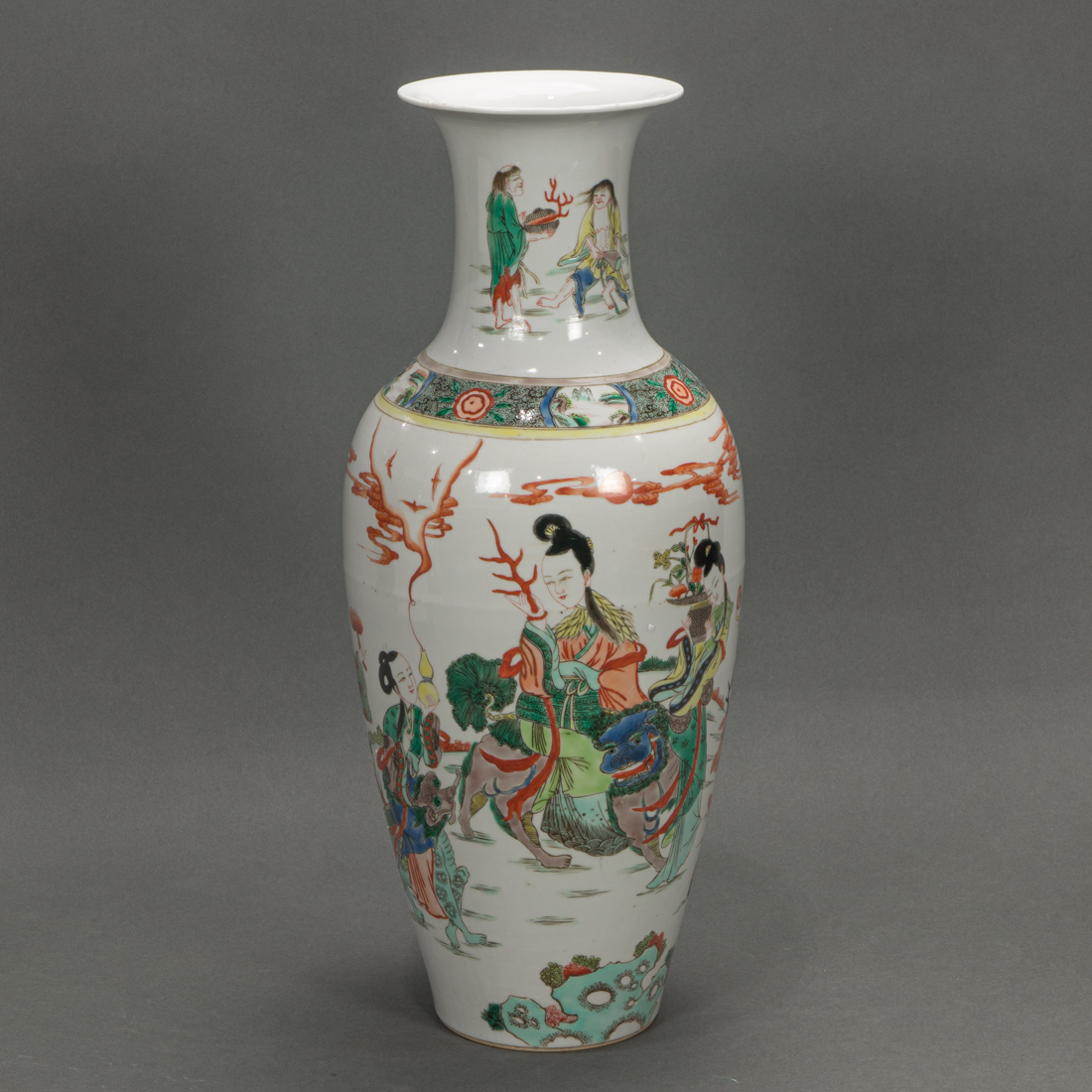 FAMILLE VERTE VASE Famille verte