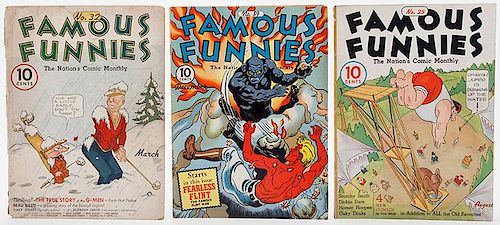 FAMOUS FUNNIES COMIC BOOKSFamous