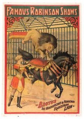 FAMOUS ROBINSON SHOWS. BRUTUS