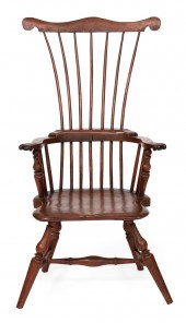 FAN-BACK WINDSOR ARMCHAIR 20TH
