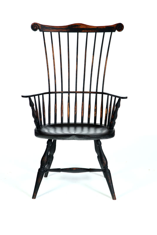 FAN-BACK WINDSOR ARMCHAIR. 