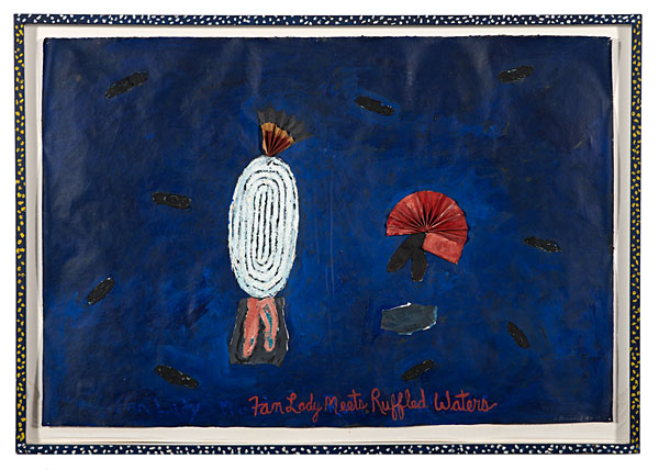 Fan Lady Meets Ruffled Waters by