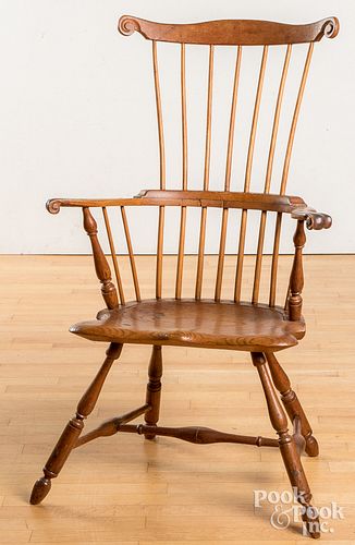 FANBACK WINDSOR ARMCHAIR, EARLY