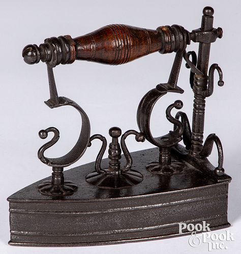 FANCIFUL CAST IRON PRESSING BOX