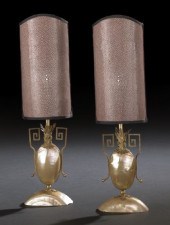 Fanciful Pair of French Brass-