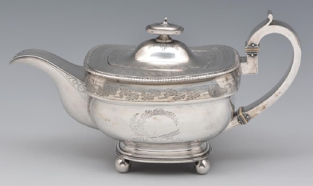 FANCY ENGLISH STERLING TEAPOT,