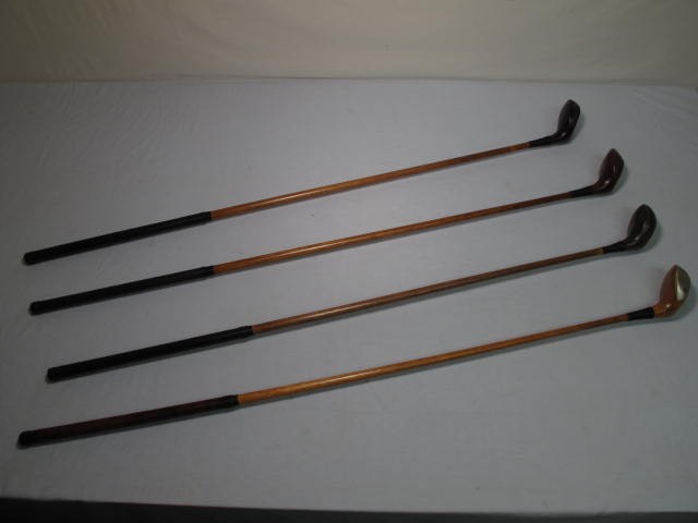 Fancy face wood shaft golf clubs. 4