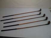 Fancy face wood shaft golf clu