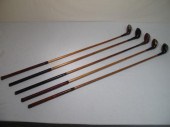 Fancy face wood shaft golf clu