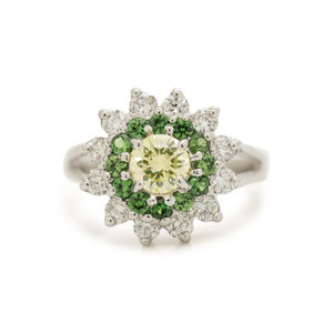 FANCY GREEN-YELLOW DIAMOND,