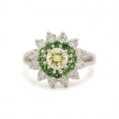 FANCY GREEN-YELLOW DIAMOND, TS