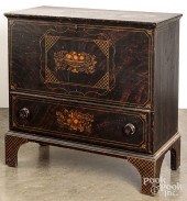 FANCY PAINTED MULE CHEST, 19TH