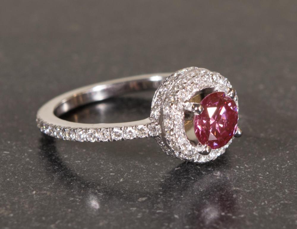 FANCY PINK DIAMOND AND EIGHTEEN