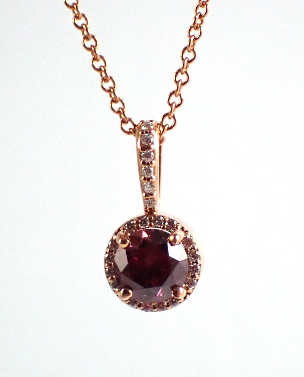 FANCY PINK DIAMOND AND ROSE GOLD