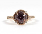 FANCY PURPLISH RED DIAMOND AND