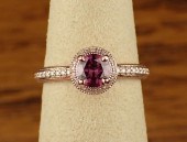 FANCY PURPLISH RED DIAMOND AND