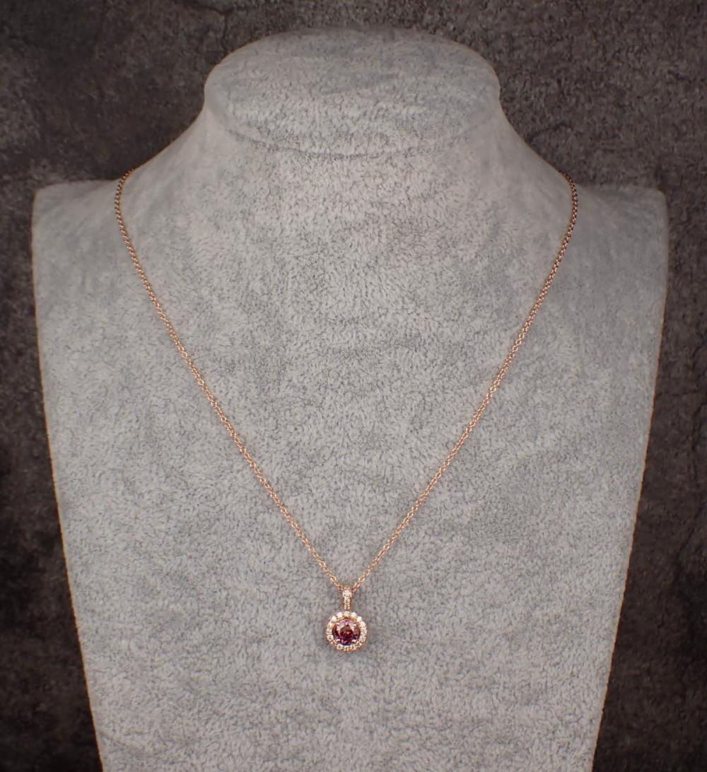 FANCY PURPLISH RED DIAMOND