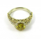 FANCY YELLOW DIAMOND AND FOURT