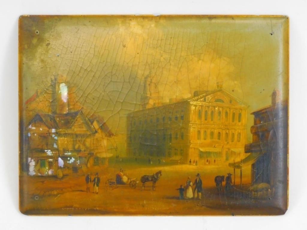 FANEUIL HALL PAINTING. 19TH