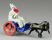 FANNING CLOWN IN CART Gong Bel