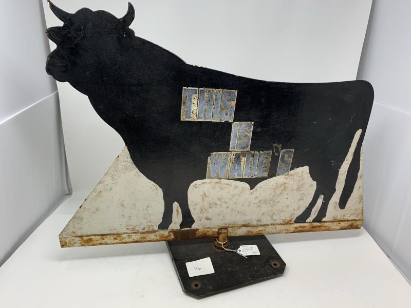 FARM ADVERTISING SIGN "NO BULL"THIS