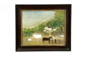 FARM LANDSCAPE (AMERICAN  LATE