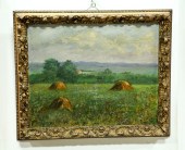 FARM LANDSCAPE PAINTING BY EST