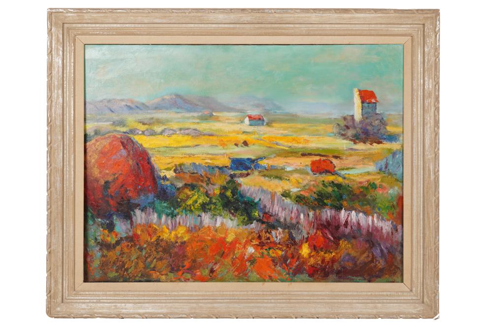 FAUVE STYLE LANDSCAPEoil on canvas,