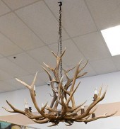 FAUX ANTLER 12 LIGHT CHANDELIE
