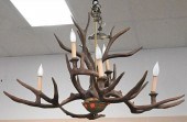 FAUX ANTLER HANGING LIGHT, HAV