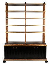 FAUX BAMBOO, GILT & BLACK-PAIN