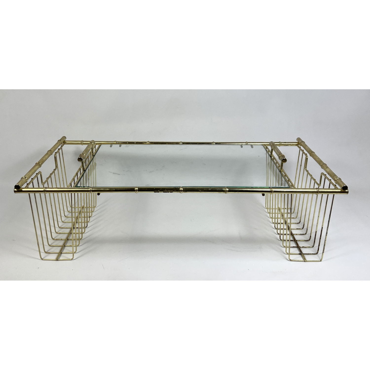 Faux Bamboo Gold Tone Frame