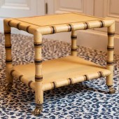 FAUX BAMBOO PAINTED TELEPHONE