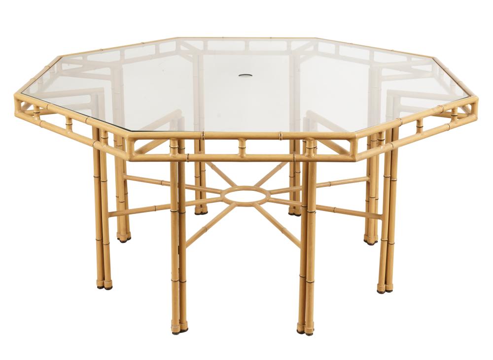FAUX BAMBOO PATIO DINING SETFaux