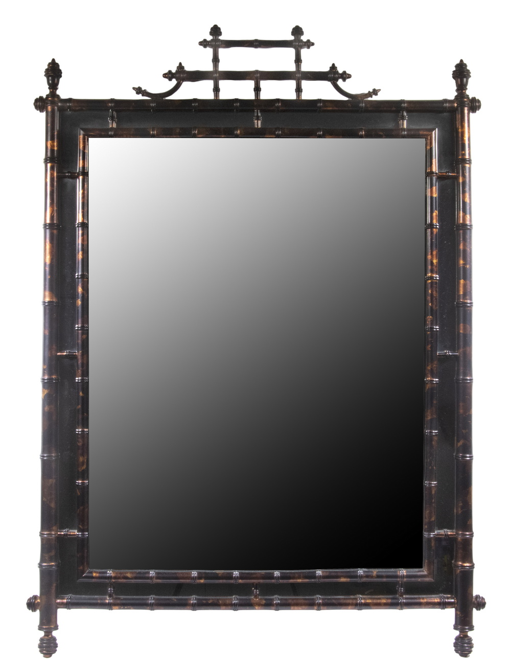 FAUX BAMBOO WALL MIRROR BY