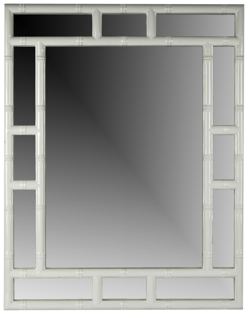 FAUX BAMBOO WALL MIRRORFaux