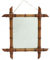 FAUX BAMBOO WALL MIRRORFaux ba