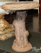 FAUX BOIS BIRD BATH<br>Concret