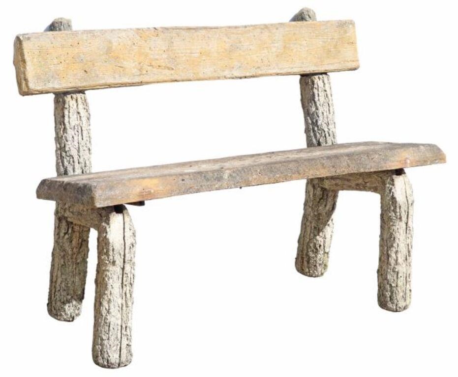 FAUX BOIS CAST STONE GARDEN