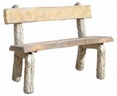 FAUX BOIS CAST STONE GARDEN BE