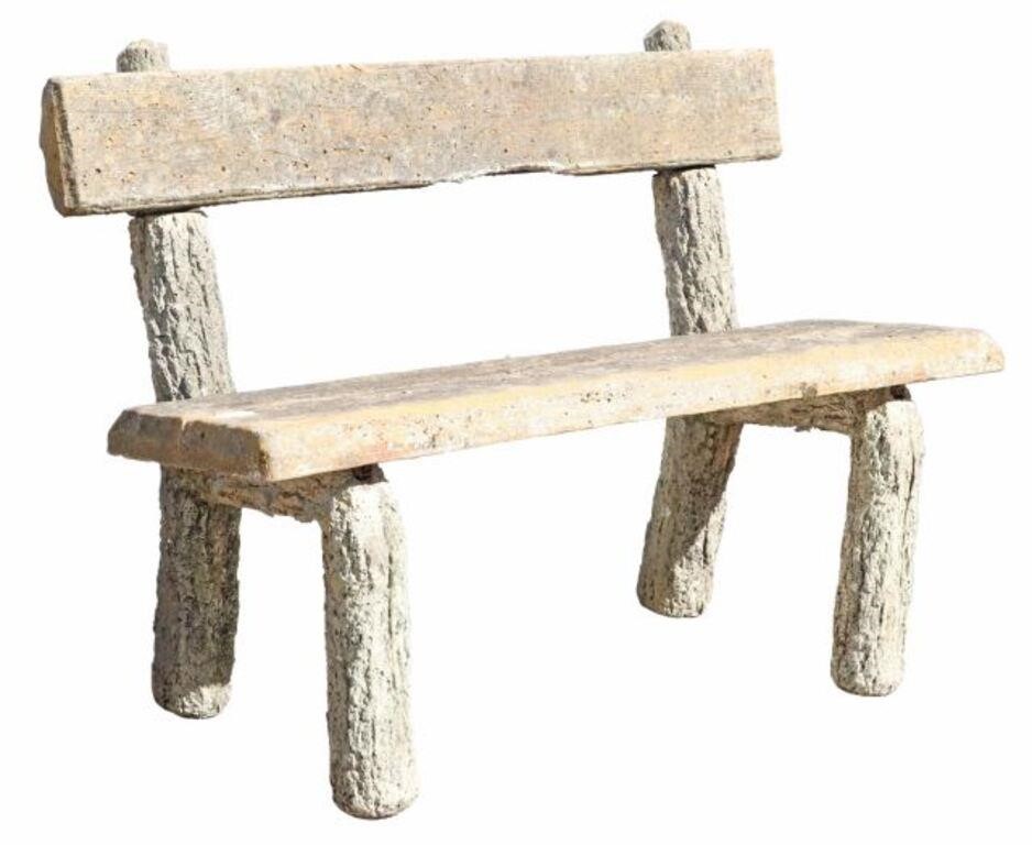 FAUX BOIS CAST STONE GARDEN