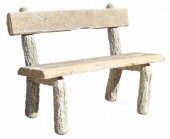FAUX BOIS CAST STONE GARDEN BE