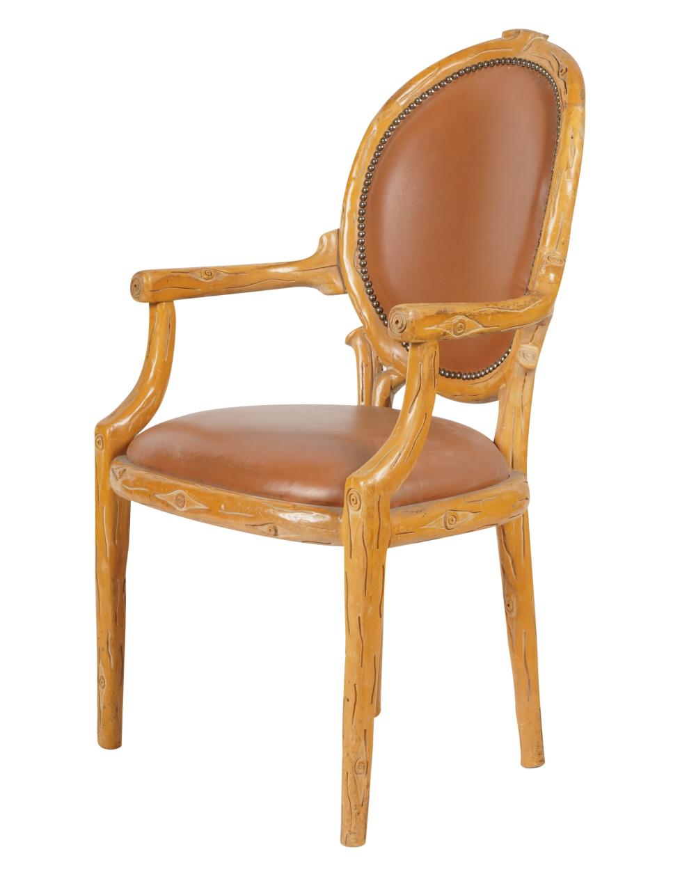 FAUX BOIS STAINED WOOD AND