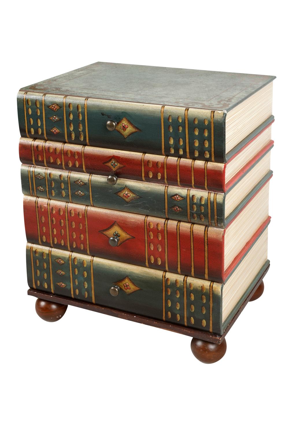 FAUX-BOOK COMMODEwith four