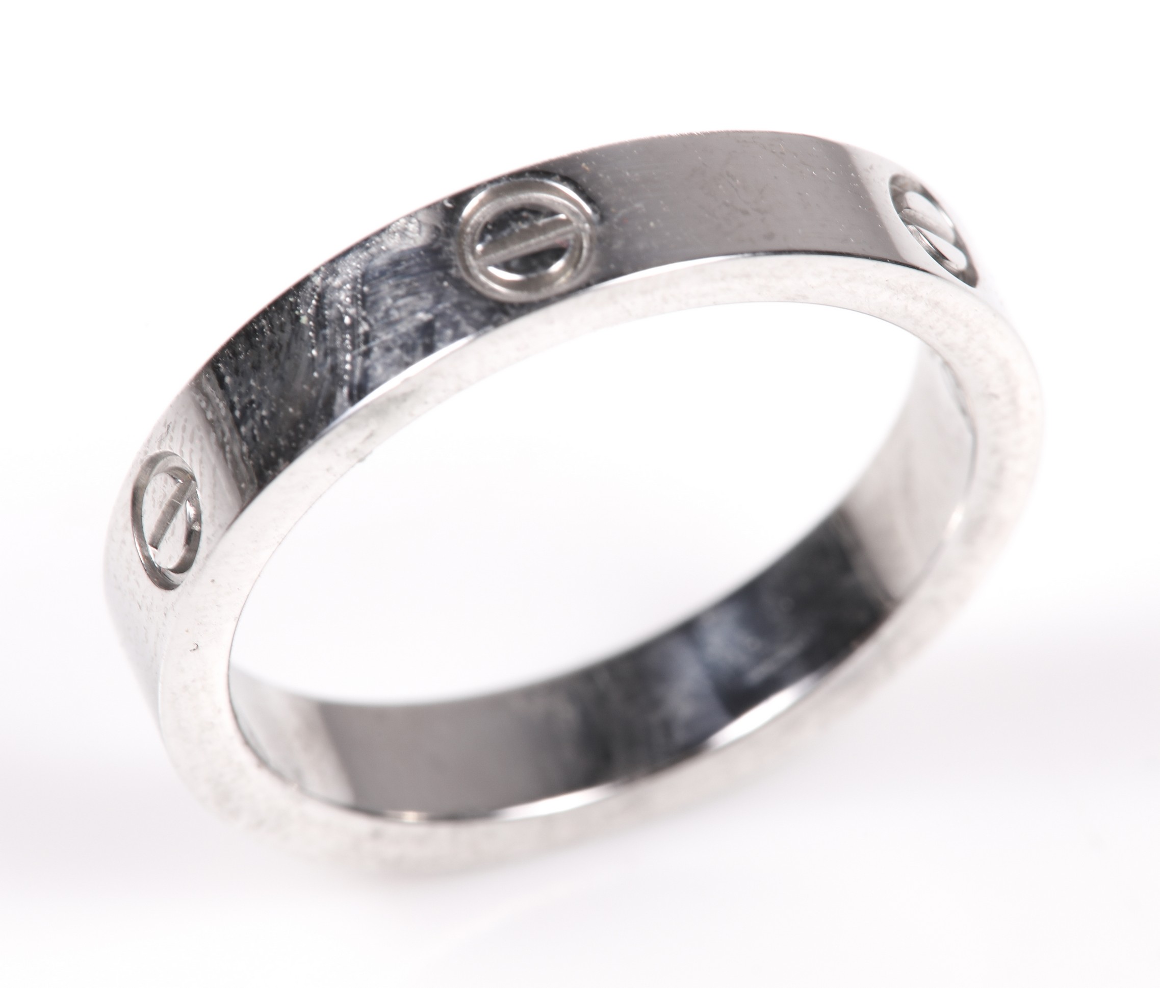 Faux Cartier Love ring, sz 8,