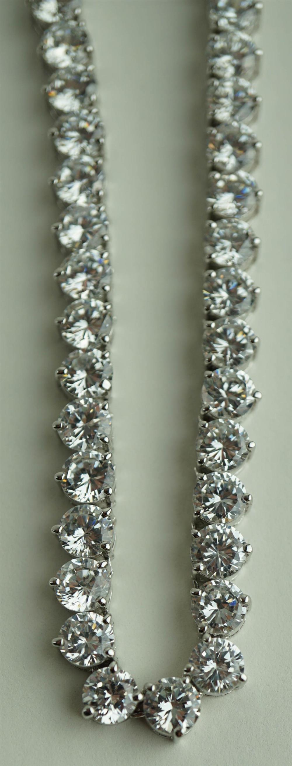 FAUX DIAMOND RIVIERA NECKLACEFAUX