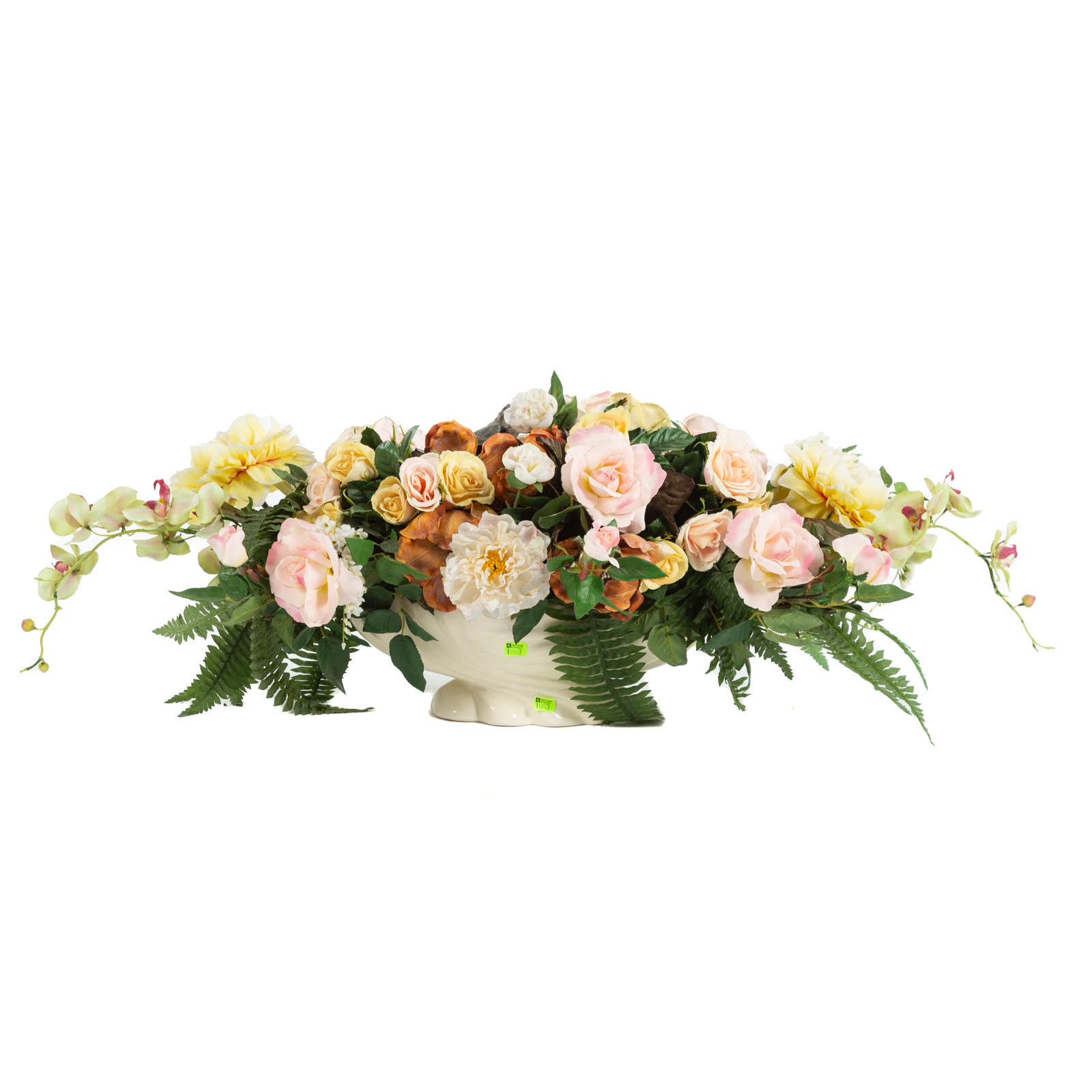 FAUX FLOWER ARRANGEMENT ROSES &