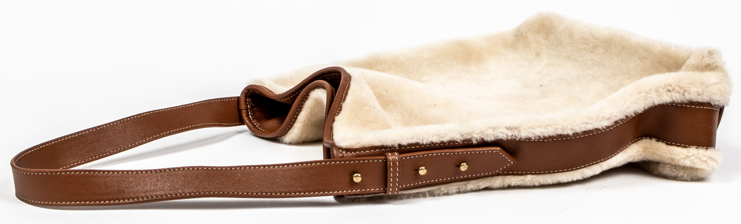 FAUX FUR AND LEATHER SHEARLING