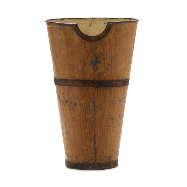 FAUX GRAIN PAINTED FRENCH TOLE