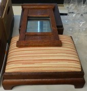 FAUX GRAIN PAINTED MIRROR, WOO